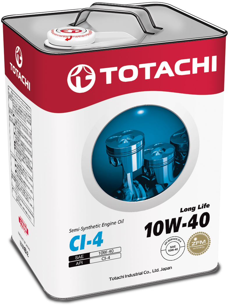 Купить Totachi 4562374690585 Long Life Semi-Synthetic CI-4 10W-40, 6л
