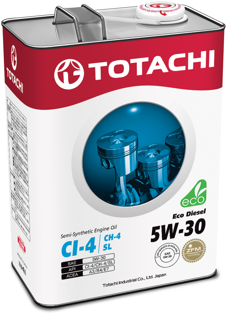 Купить Totachi 4562374690479 Eco Diesel Semi-Synthetic CI-4/CH-4/SL 5W-30, 4л
