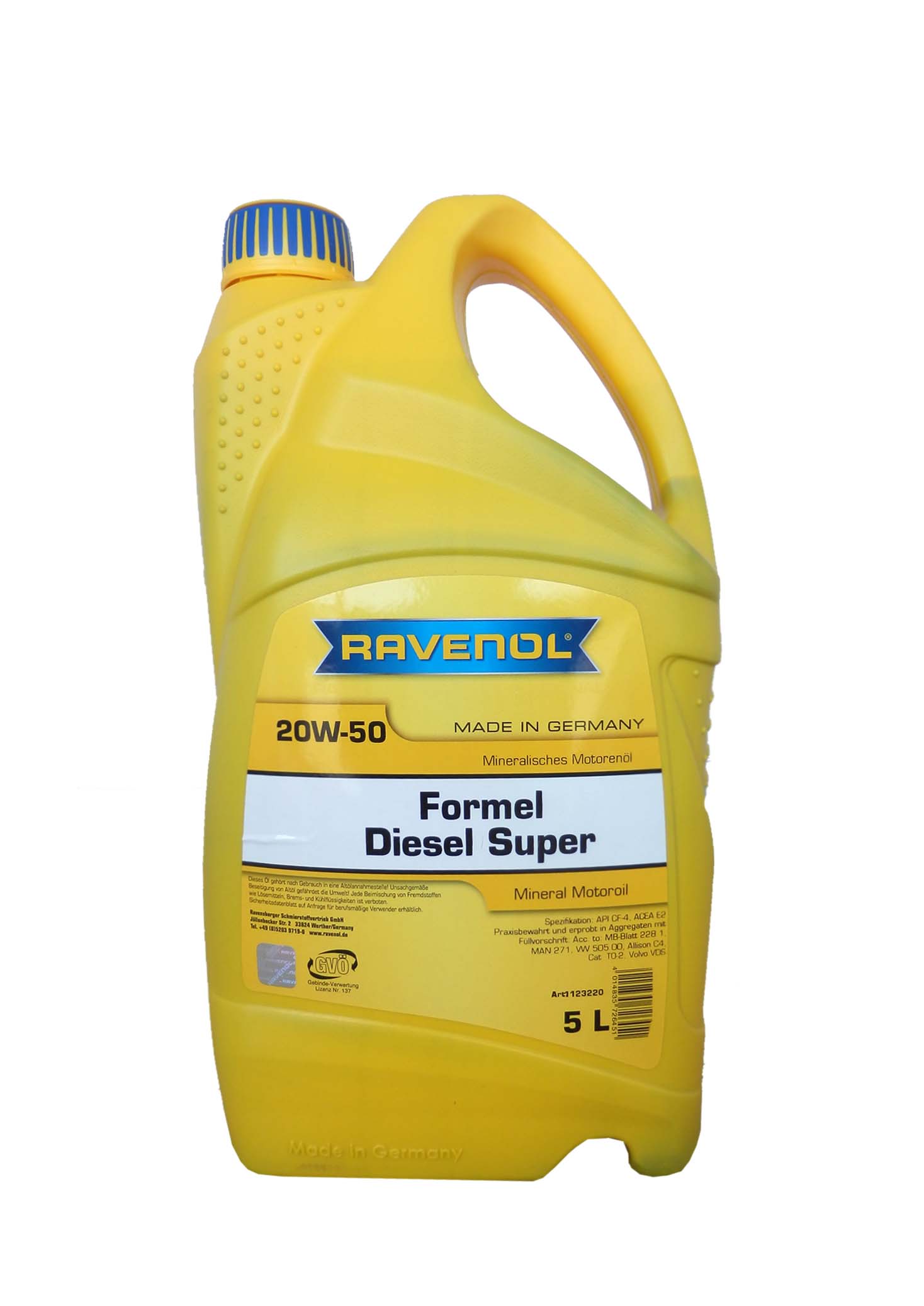 Купить Ravenol 4014835726451 Formel Diesel Super SAE 20W-50