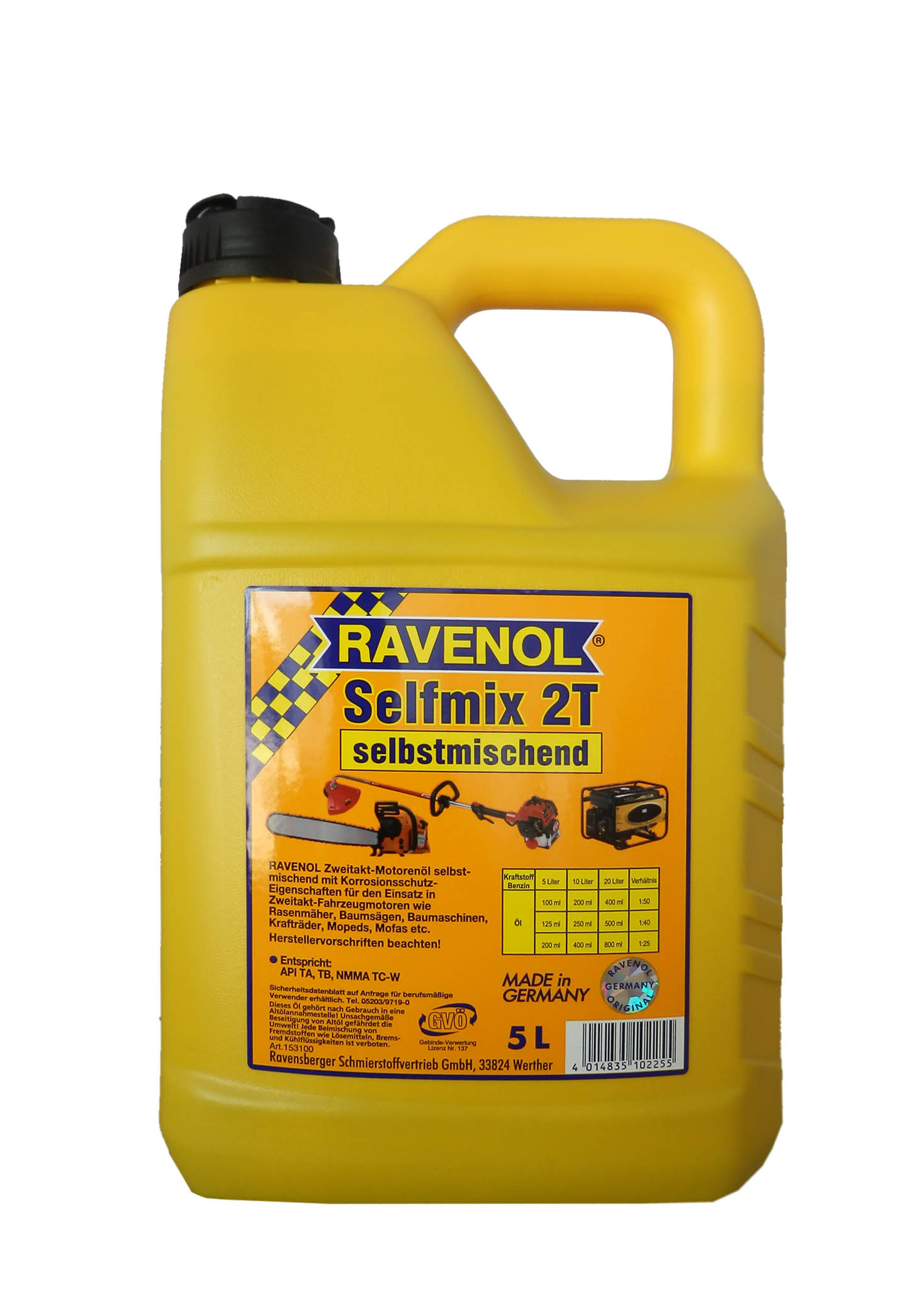 Купить Ravenol 4014835102255 Selfmix 2T, 5л