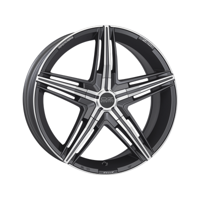 Купить Oz WHS057387 David 16/7,5 ET35 Matt graphite diamond cut