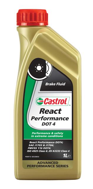 Купить Castrol 15037E Синтетическая тормозная жидкость React Performance, 1л