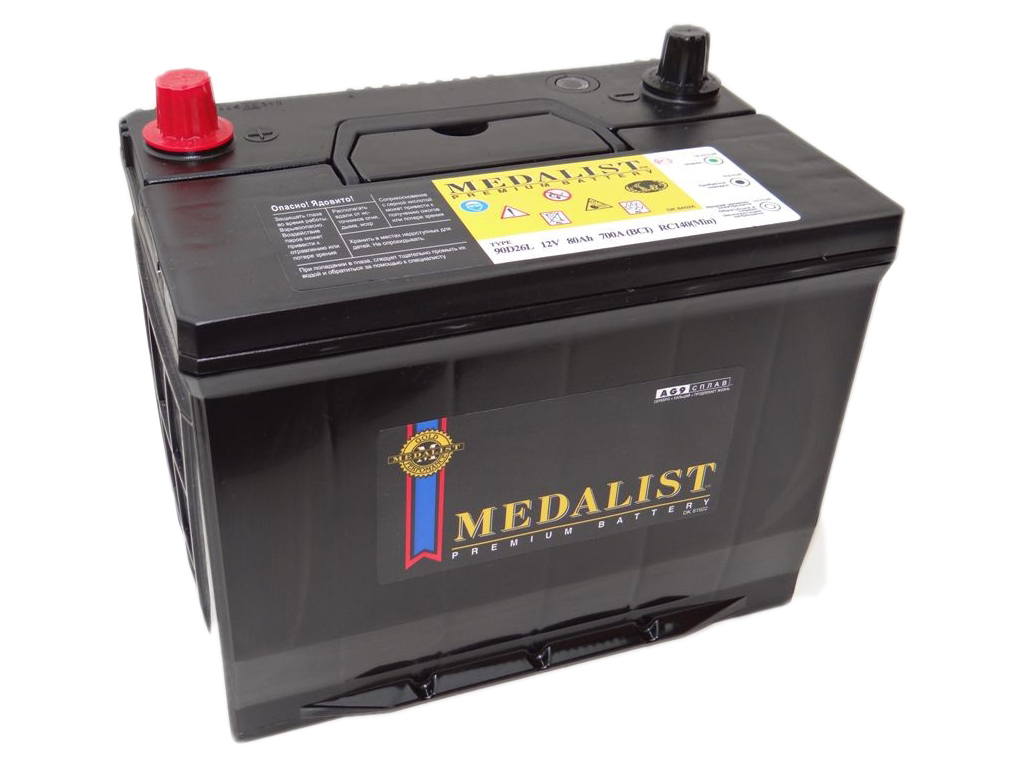 Купить Medalist 90D26L 80 ah о/п asia 700 a