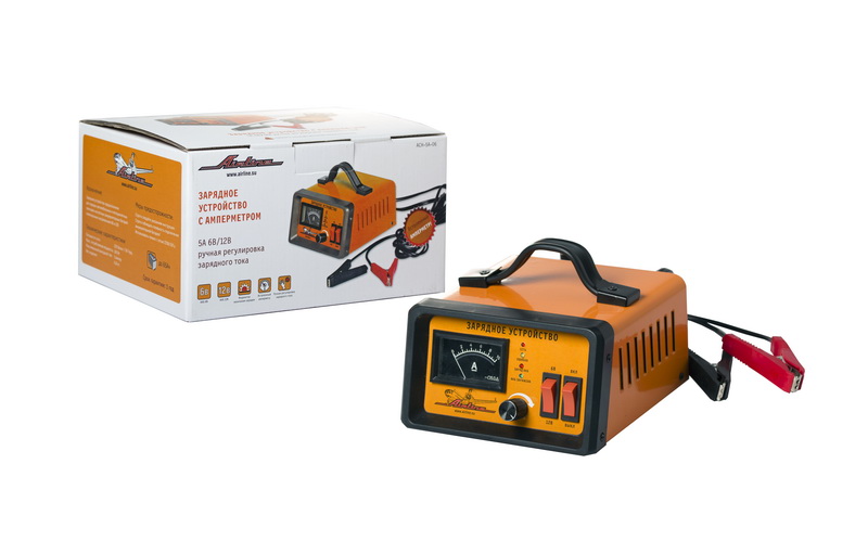 Купить Airline ACH5A06 5А 6В/12В, амперметр, ручная регулировка зарядного тока
