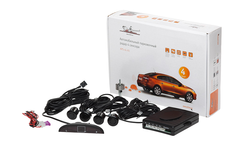 Купить Airline APS4L01 Парковочный радар 4 датчика, светодиодный экран