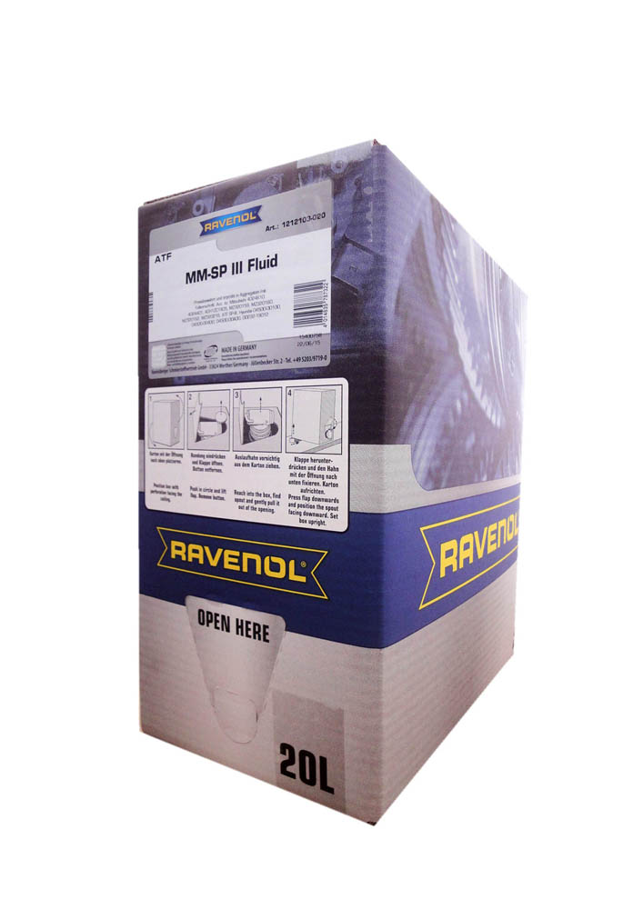 Купить Ravenol 4014835787322 Трансмиссионное масло  ATF MM SP-III Fluid (20л)