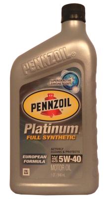 Купить Pennzoil 071611917902 Platinum European Formula 5W-40